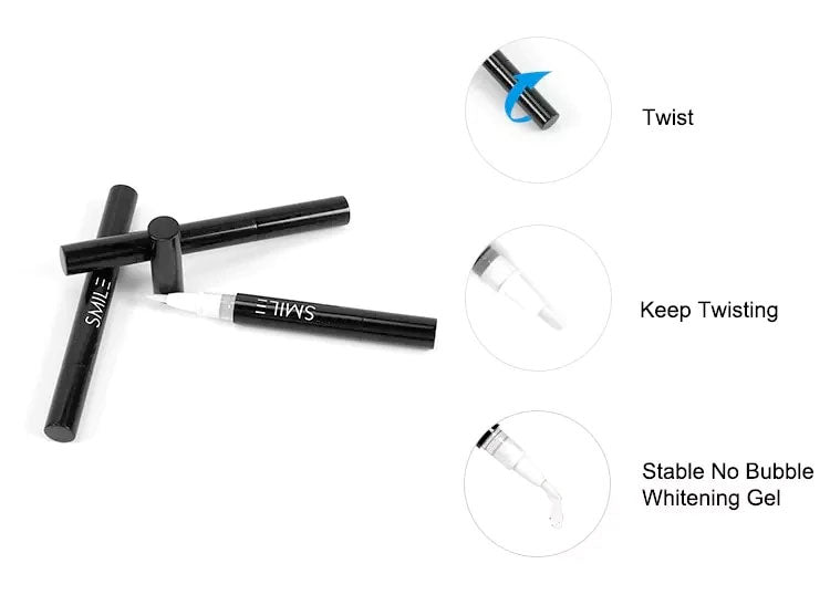 Teeth Whitening Gel Pen Kit - 3 Pens Included