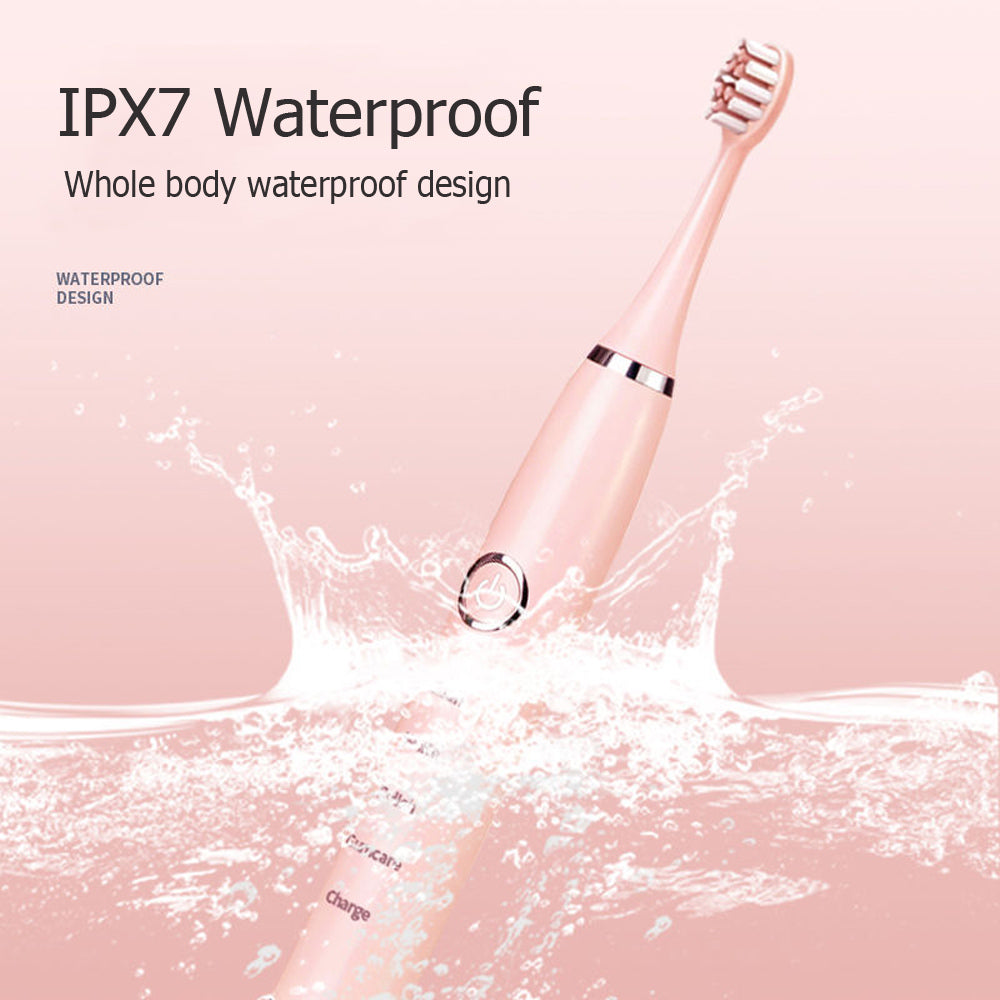 Newest Ultrasonic Electric Toothbrush - IPX7 Waterproof 4 Brush Head